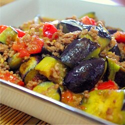 野菜たっぷり!なすとトマトの味噌ボロネーゼ
