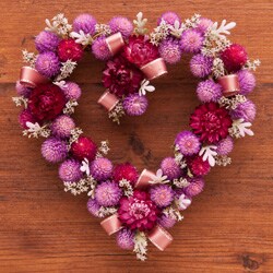 ラブリーハートのクリスマスリース