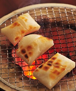 多田さんのもち米で作った角もち