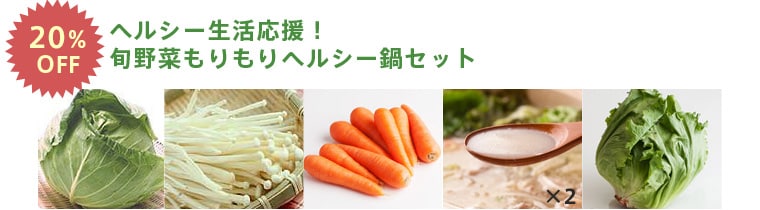 旬野菜もりもりヘルシー鍋セット