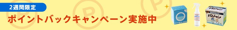 ポイントバックキャンペーン実施中