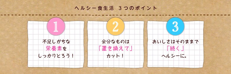 新生活前のヘルシー食生活メニュー
