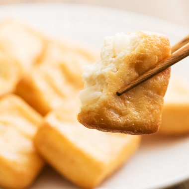 やまいもとチーズの一口揚げ