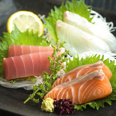 市場で食べるような鮮度抜群のお刺身