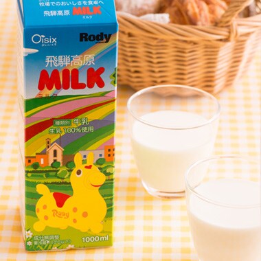 Rodyパッケージの飛騨高原milk