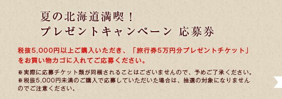 プレゼント応募チケット