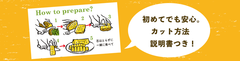 初めてでも安心。カット方法説明書つき!