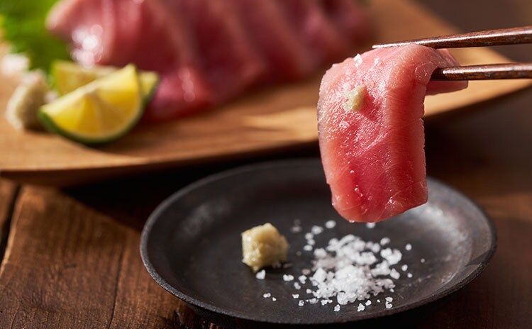 まずはぜひ、塩とわさびで素材の良さを味わって:イメージ