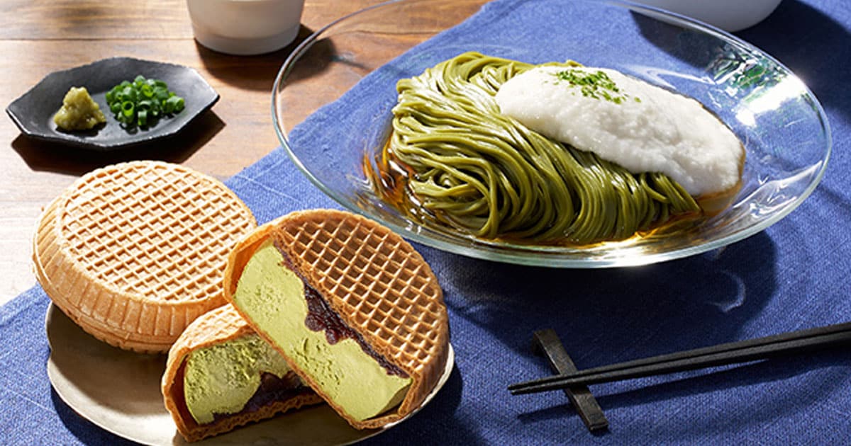 やまいも仕立てのもなかアイスと茶そばセット ｜ 2025年 Oisix父の日