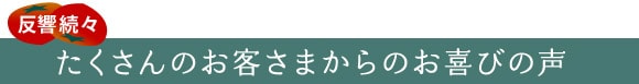 お客さまの声