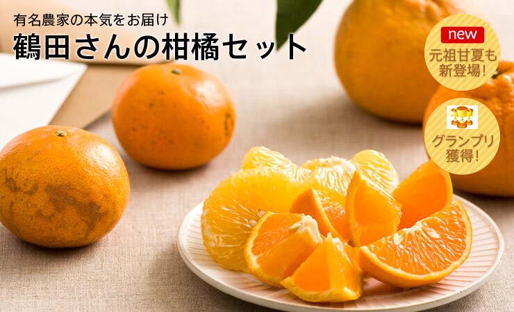熊本県または鹿児島県から“鶴田さんの旬の柑橘”を産地直送!
