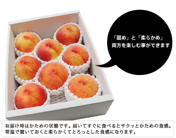 「固め」と「やわらかめ」 両方を楽しむことができます
