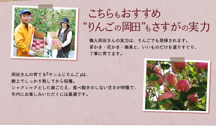 こちらもおすすめ“リンゴの岡田”もさすがの実力