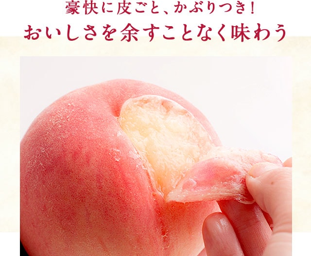 山梨県産 かぶりつき桃| Oisix産直おとりよせ市場 山梨県産 かぶりつき桃| Oisix産直おとりよせ市場