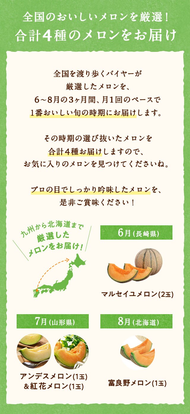 メロン食べ比べ便 oisix産直おとりよせ市場 メロン食べ比べ便 oisix産直おとりよせ市場