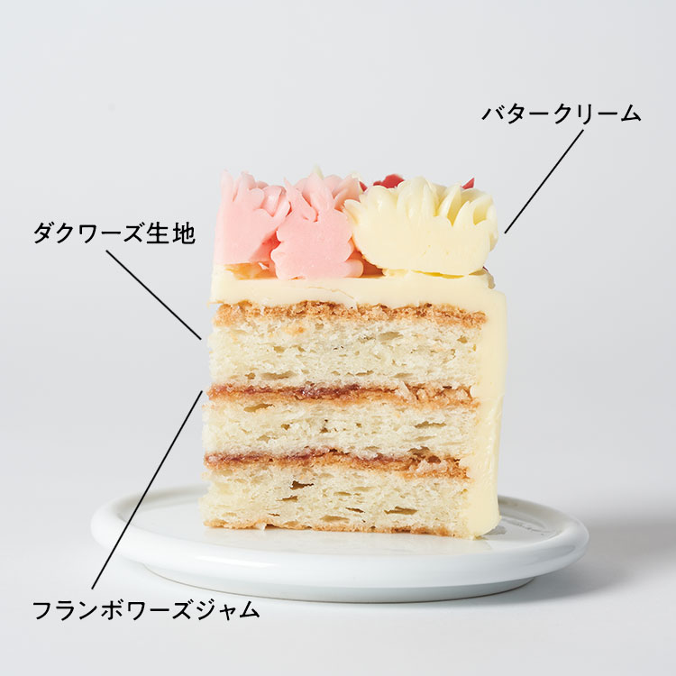 お取り寄せ(楽天) 母の日にフラワーケーキ★ ガトーオブーケ ロゼ ハーフ バタークリーム ケーキ フラワー 贈答用 価格7,415円 (税込)