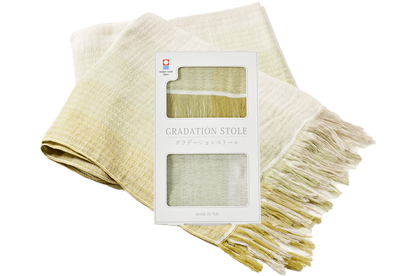 今治タオル グラデーションストール うぐいす うす緑 21年 Oisix母の日ギフト特集