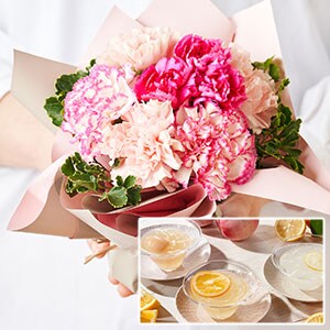 母の日ギフト 母の日ギフトBOX-XS／カーネーション(W80×D55×H95