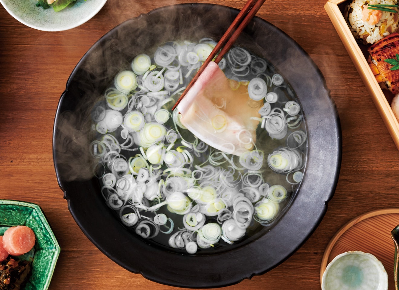 限定＞食べ比べ！うまだしネギ豚しゃぶセット｜博多もつ鍋やまや