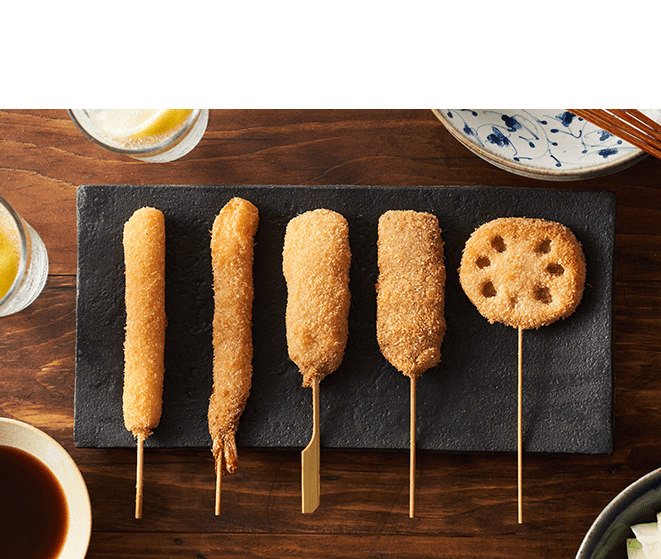 名物の串カツ5種と関西うまいもん巡りコース Oisixのれん街 oisix産直おとりよせ市場 名物の串カツ5種と関西うまいもん巡りコース Oisixのれん街 oisix産直おとりよせ市場
