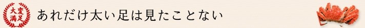 あれだけ太い足は見たことない