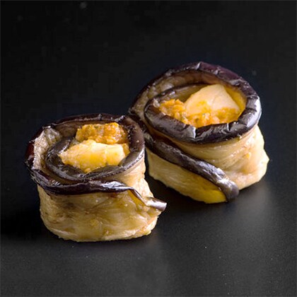 茄子のカネロニ