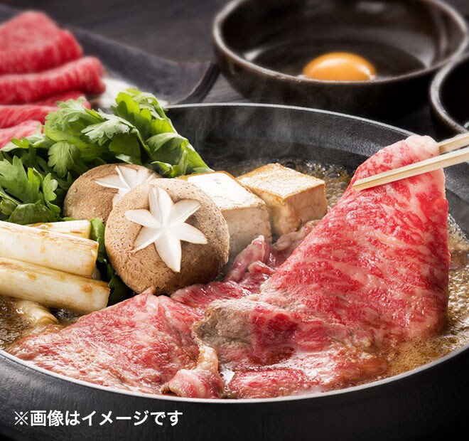 宮崎牛すき焼き 食べ比べの画像