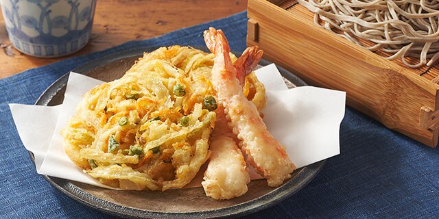 石臼2点、お引き取り限定福岡 石臼挽き二八そば&えび天と野菜かき揚げ セット ｜ おせちの通販なら