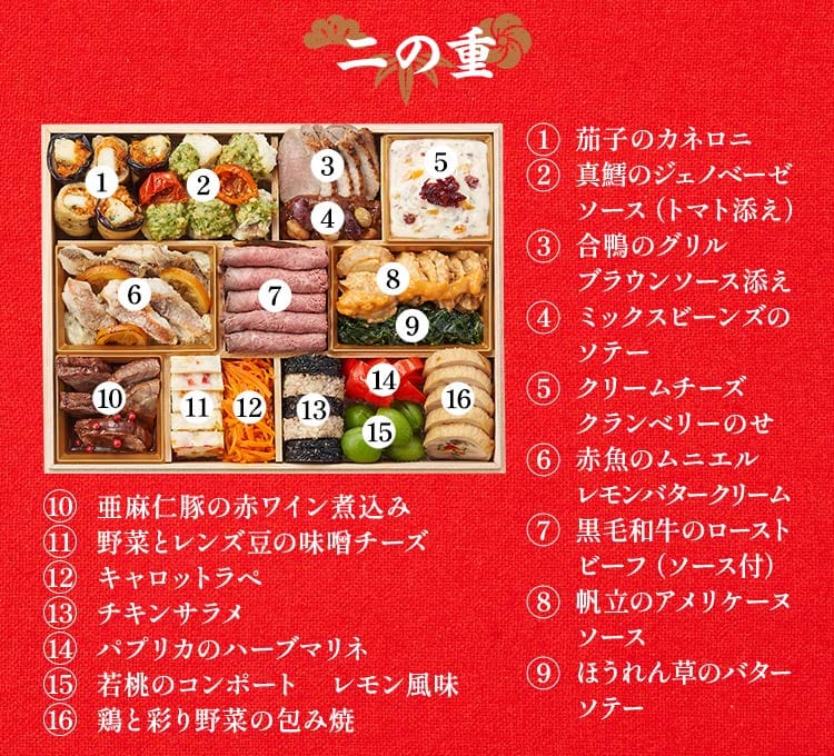 和洋折衷二段重「上高砂 豊」 ｜ おせちの通販ならOisix（おいしっくす）