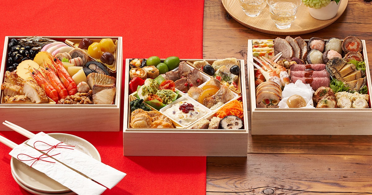 おさち 和洋折衷三段重「上高砂」 ｜ おせちの通販ならOisix（おいしっくす）