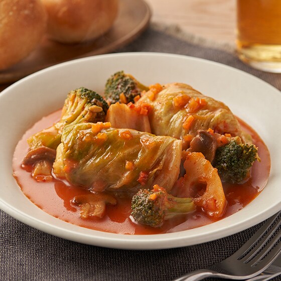 パッとOisix】ロールキャベツと野菜のトマト煮|有機野菜 通販