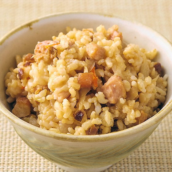 限定！牛乳とか飲み放題]国産玄米の五目ごはん180g|有機野菜 通販
