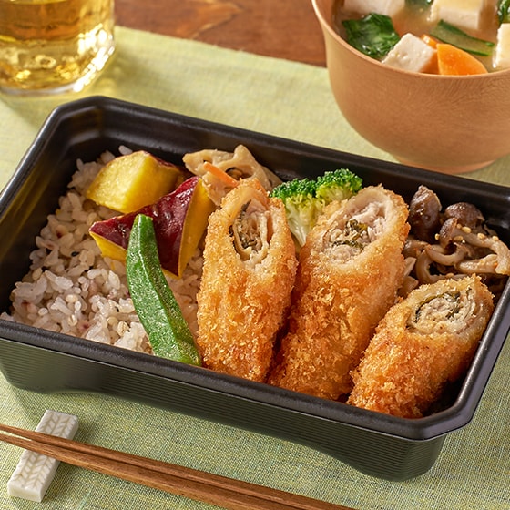 【パッとOisix】大戸屋 梅しそ巻きカツ弁当