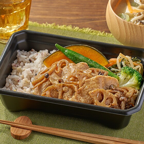 【パッとOisix】大戸屋　豚肉と蓮根の豆鼓味噌