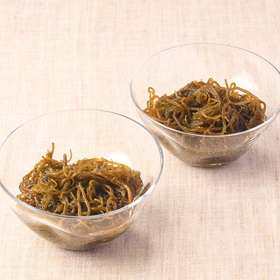 もずく酢 ラック 梅しそ風味]伊平屋島完熟生もずく酢（2食入り）|有機野菜 通販 Oisix