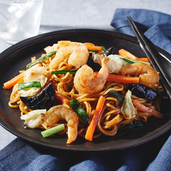 ランチOisix】ごろっと海老入り上海風焼きそば|有機野菜 通販