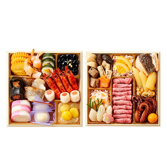 賞味期限1/31】【おせち】和洋二段重 慶梅 2024 |有機野菜 通販