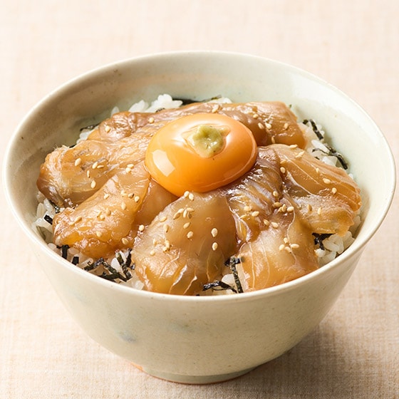 青森県産天然ヒラメの漬け丼（胡麻・海苔付き）|有機野菜 通販