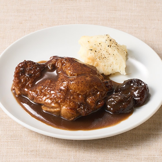 国産鶏もものバルサミコ煮込み