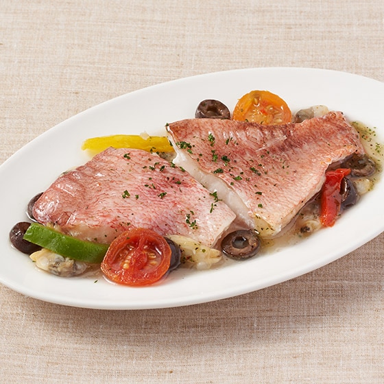 レンチンするだけで完成！アクアパッツァ（2切れ）|有機野菜