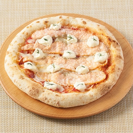 【賞味7/31】スモークサーモンとクリームチーズのピザ
