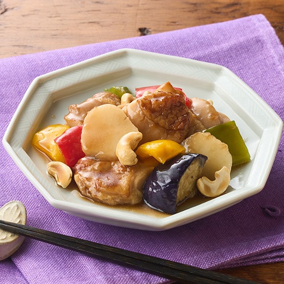野菜 Yu 主菜）鶏肉と5種野菜のカシューナッツ炒め風|有機野菜 通販