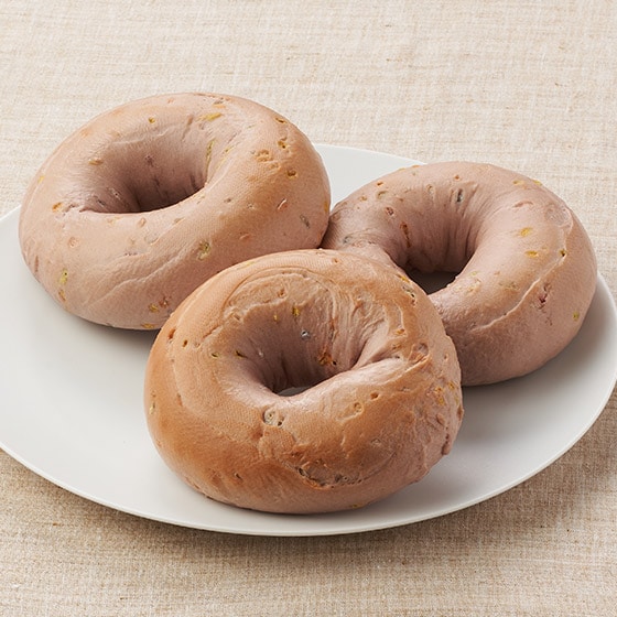 ポップな紫いもベーグル(3個)