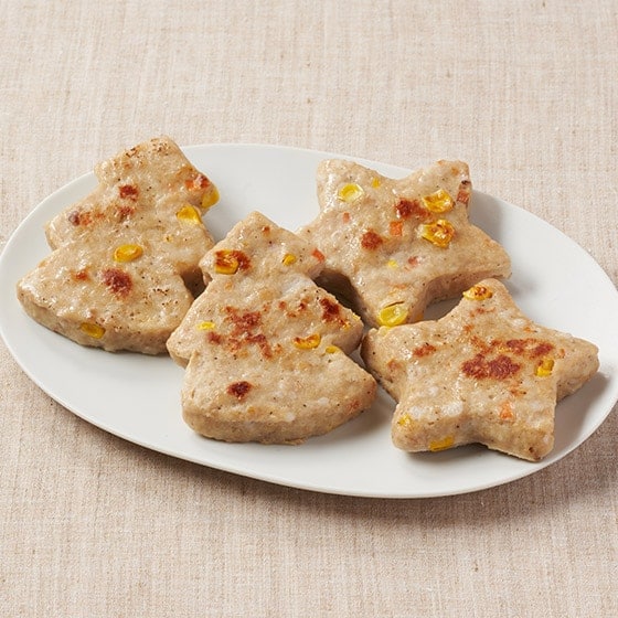 【予約】子ども喜ぶ!星&もみの木型ハンバーグ