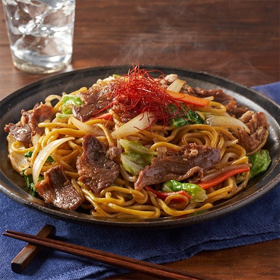 賞味1/6】野菜を加えてジンギスカン焼きそばセット|有機野菜 通販