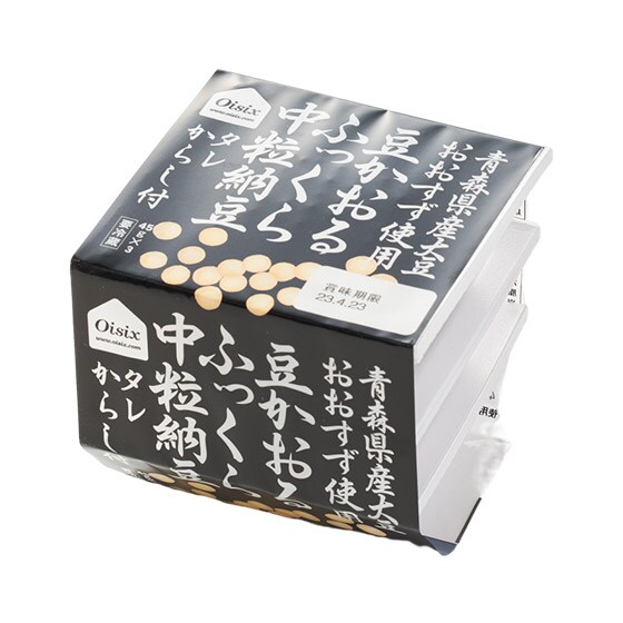 中粒 豆かおる 国産ふっくら納豆 45g 3p オイシックス公式