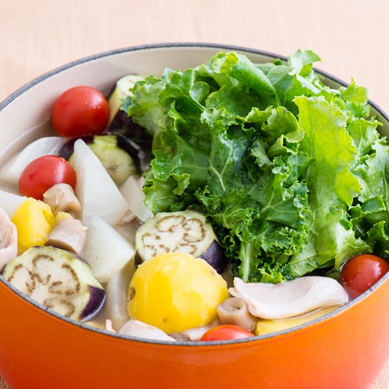 ケールを楽しむたっぷりお野菜鍋セット レシピつき 有機野菜 通販 ｏｉｓｉｘ おいしっくす