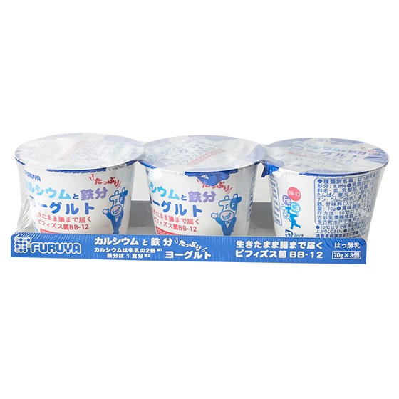 カルシウムと鉄分強化ヨーグルト 3P