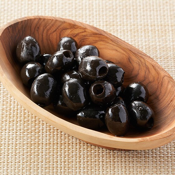 メーカ直送品・代引き不可　アルドイーノ　ブラックオリーブ　塩水漬け　タッジャスケ　種あり　300g　6個セット　1256　割引不可