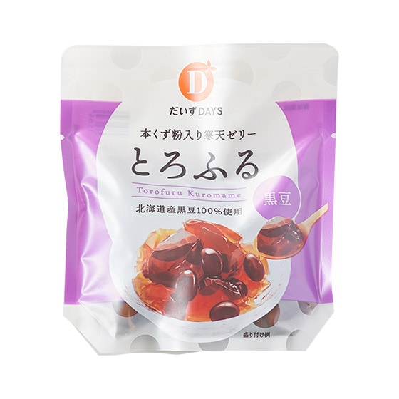特別栽培黒豆使用 とろふる寒天 くろまめ|有機野菜 通販